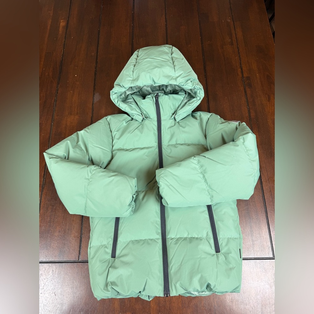 Reima Paimio Down Puffer Jacket. Kids 10Y 140 Waterproof Hooded Green Coat